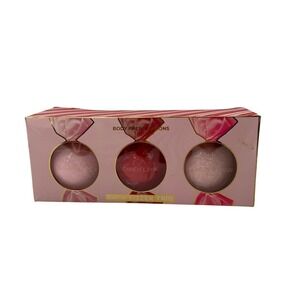 Body Prescriptions Bath Fizzer Trio Sugar Plum Candy Cane Vanilla Sugar Gift a